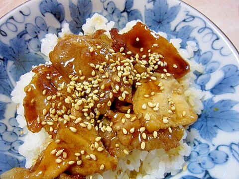 豚の照り焼き丼